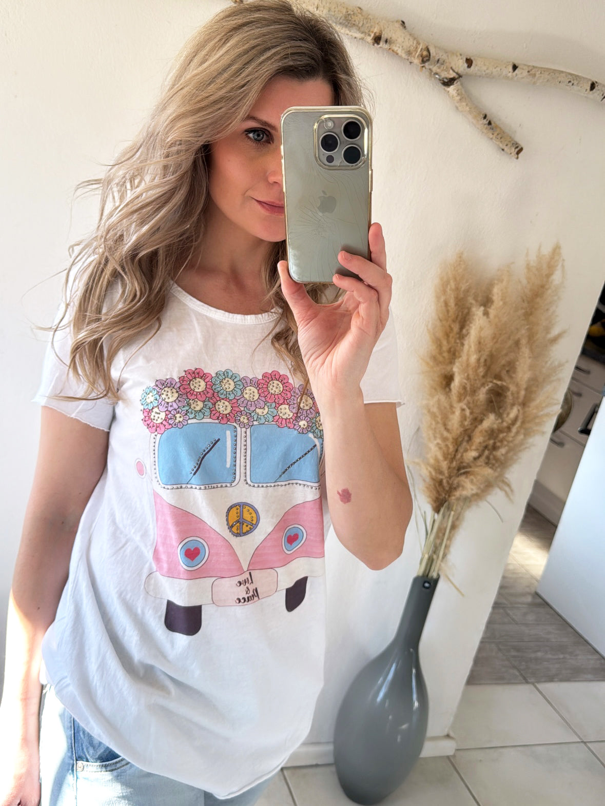 T-Shirt "Love & Peace" Gr.36-40