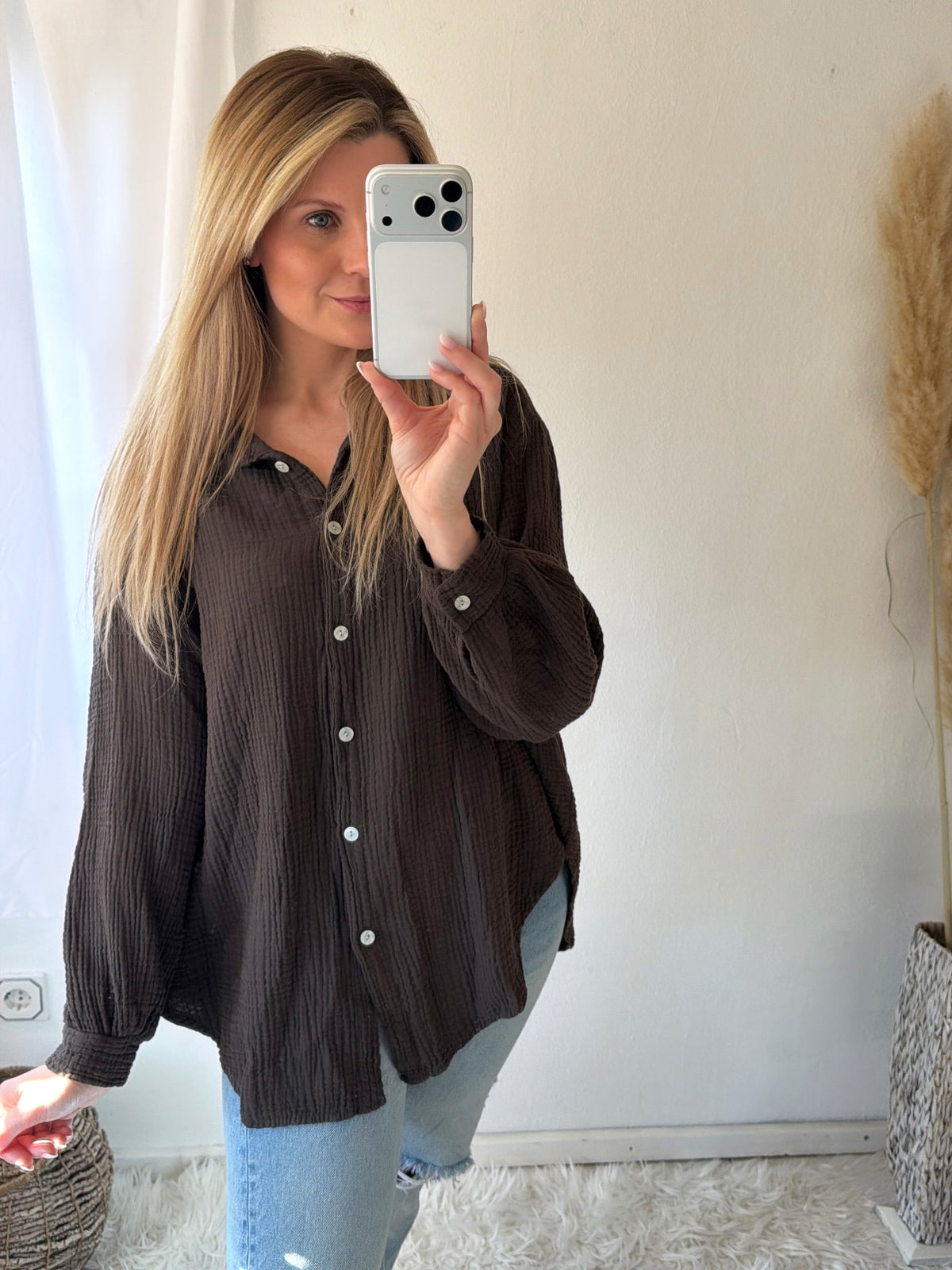 Musselin Bluse Basic