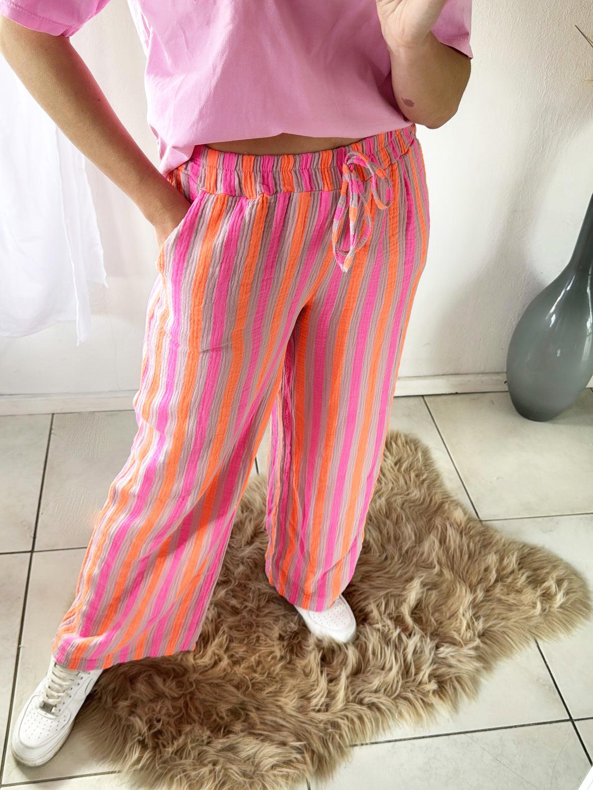 Musselin Hose Summer Stripes Gr.36-40