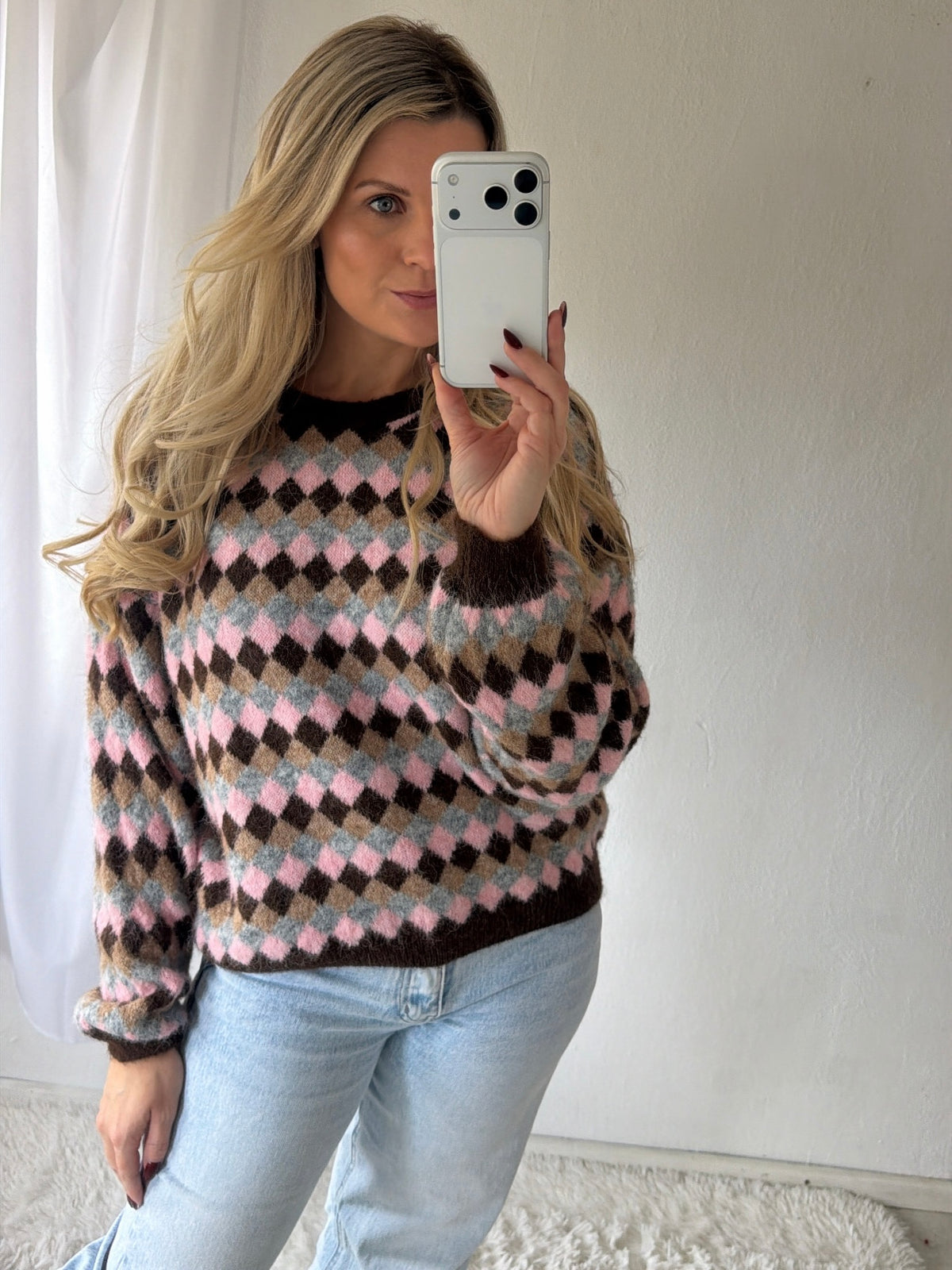 Strickpullover Sweet Check