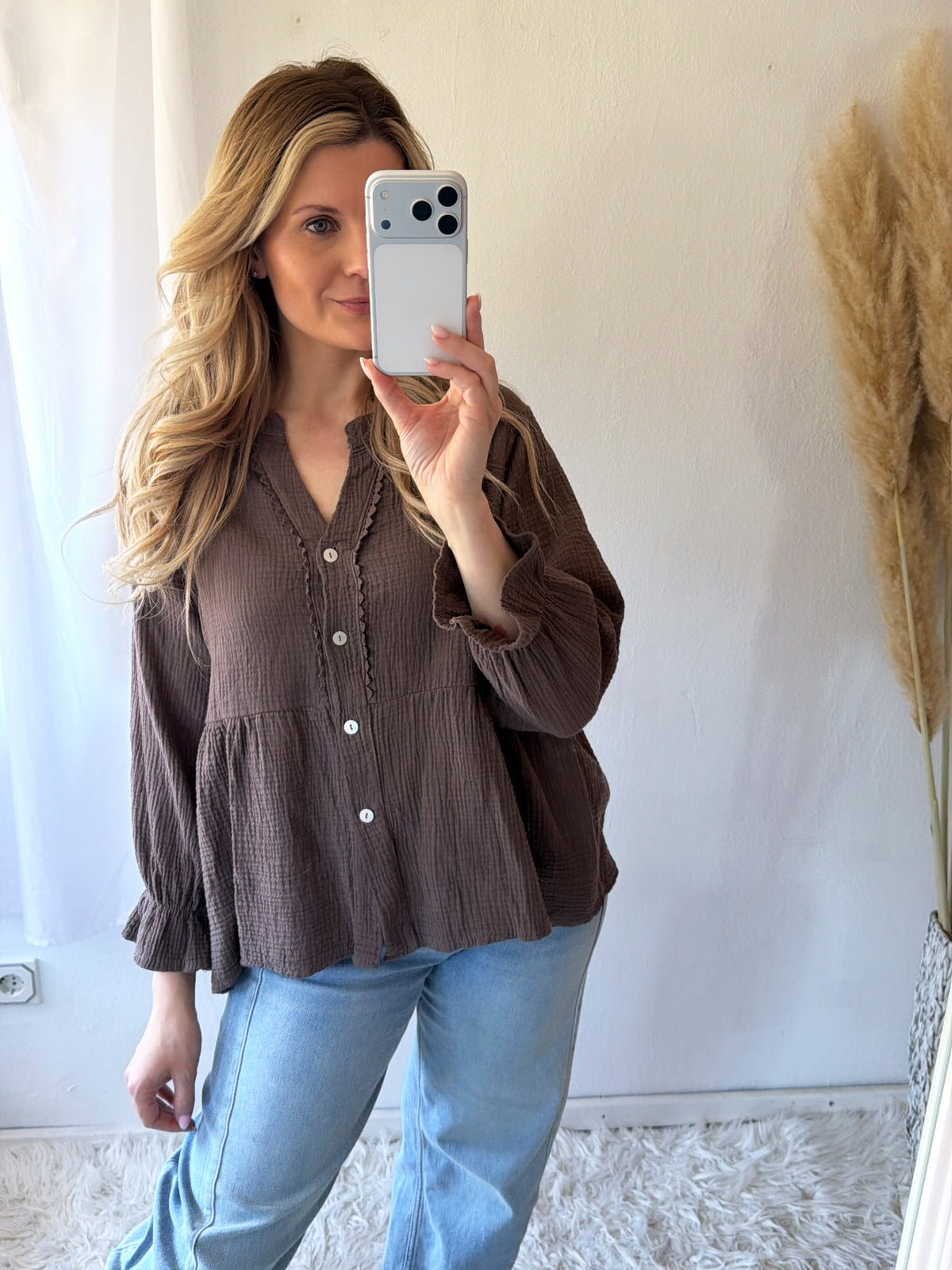 Musselin Bluse Basic Story