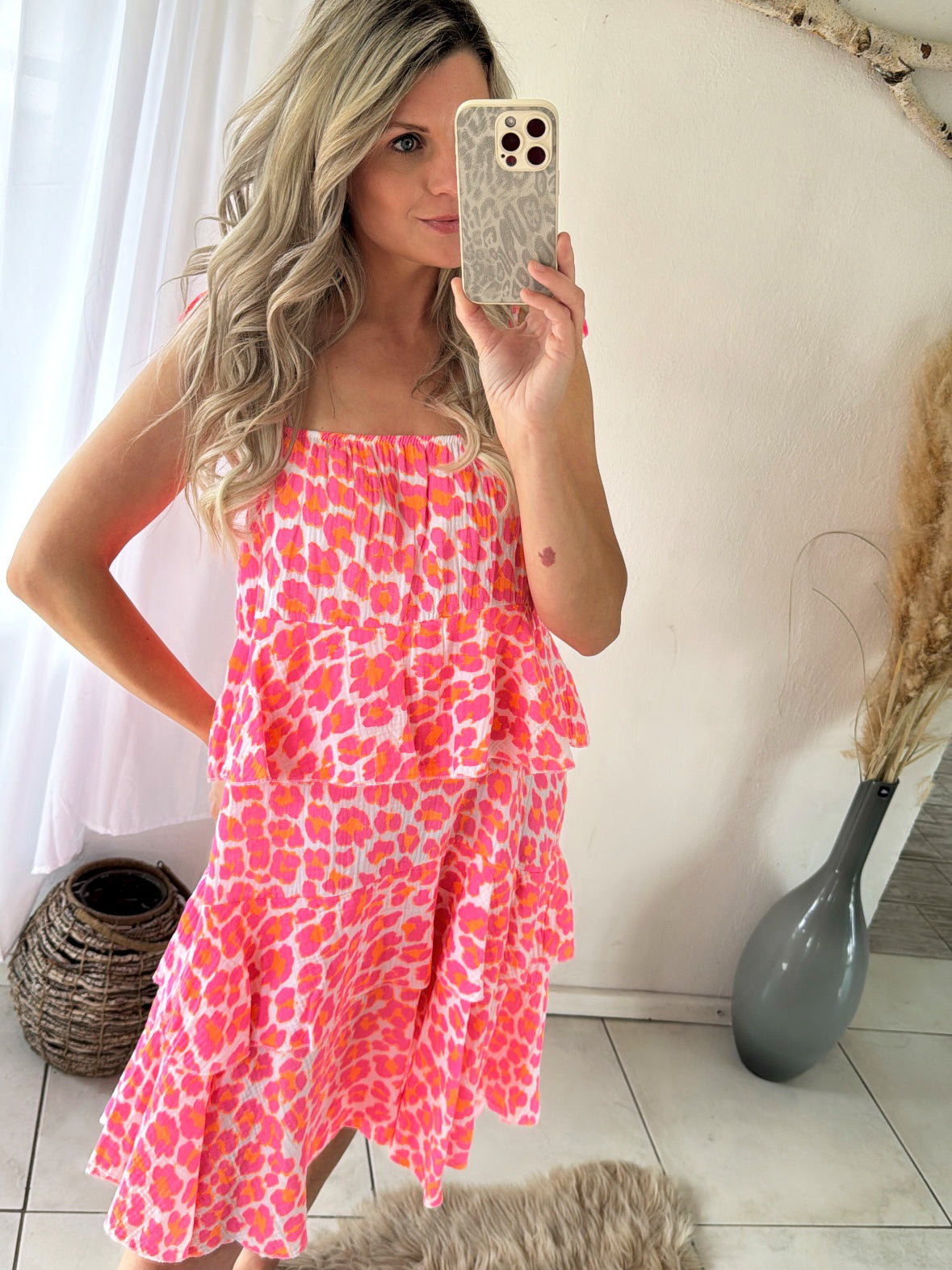 Musselin Kleid Summer Soul Leo