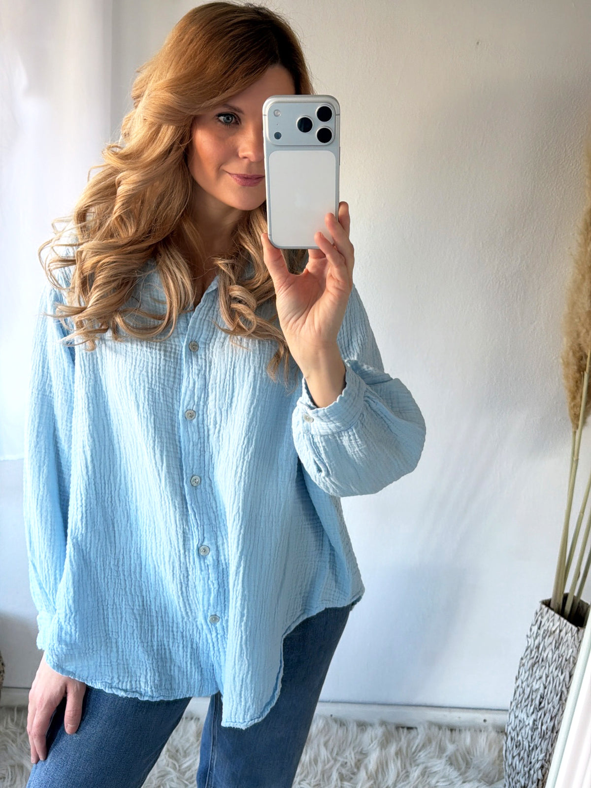 Musselin Bluse Basic