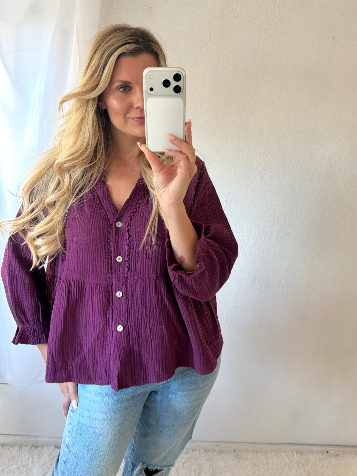 Musselin Bluse Basic Story