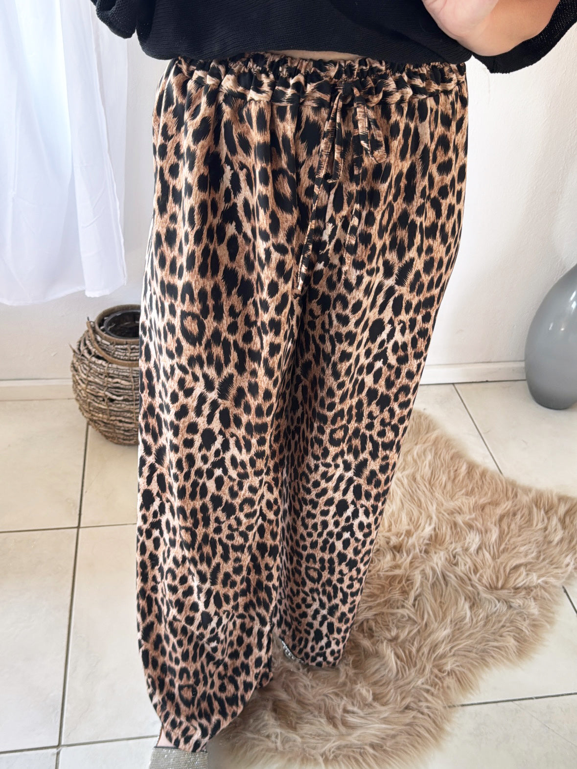 Hose Brown Ombre Leopard