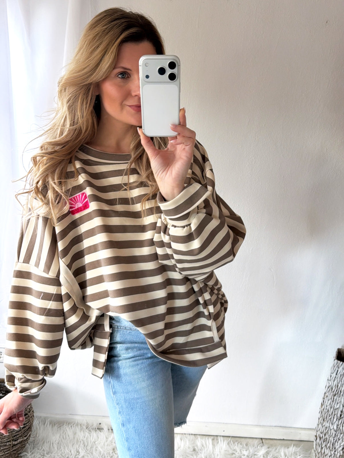 Sweatshirt Oversize Feelgood Stripes