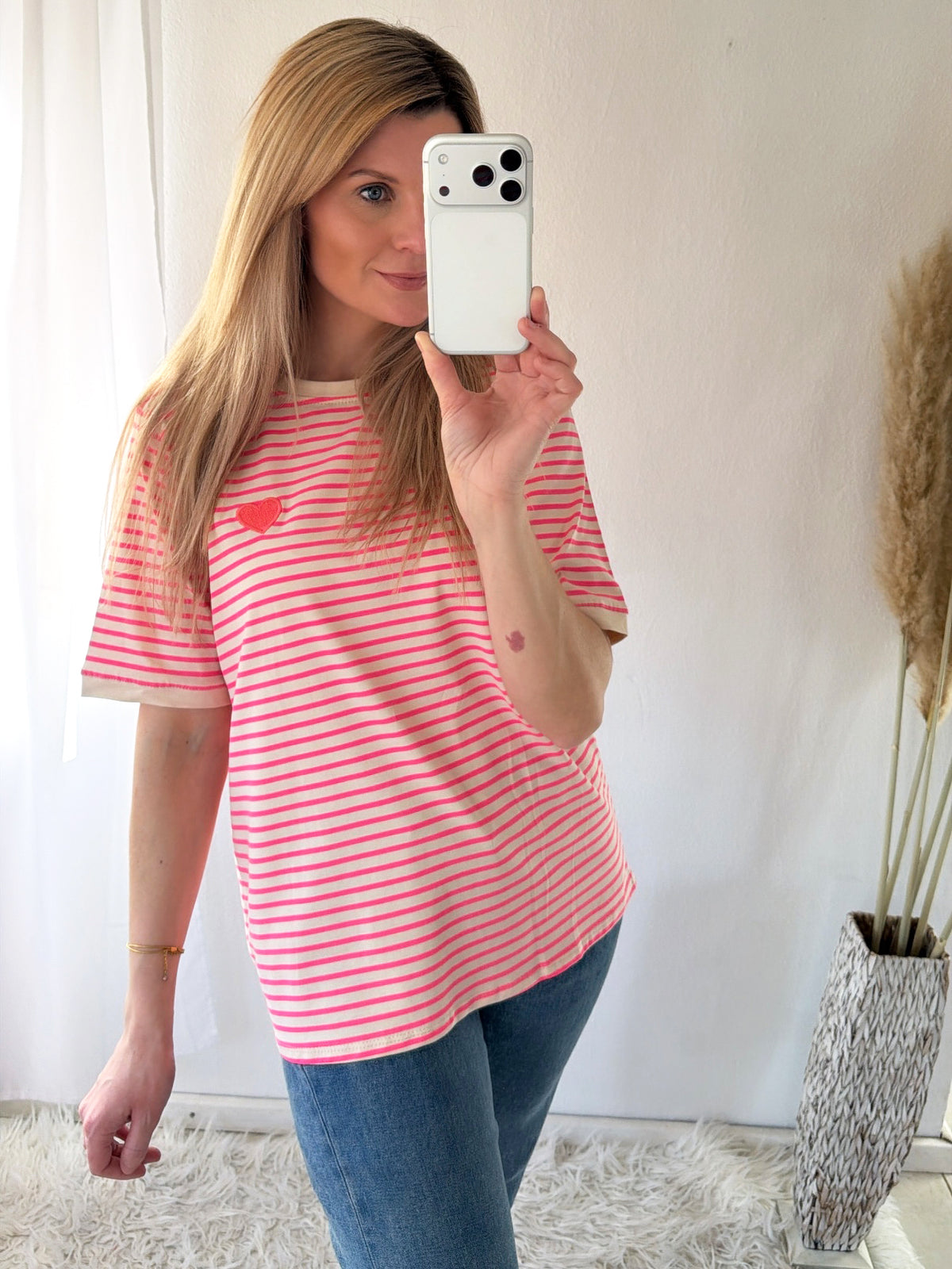 T-Shirt Stripes Heart