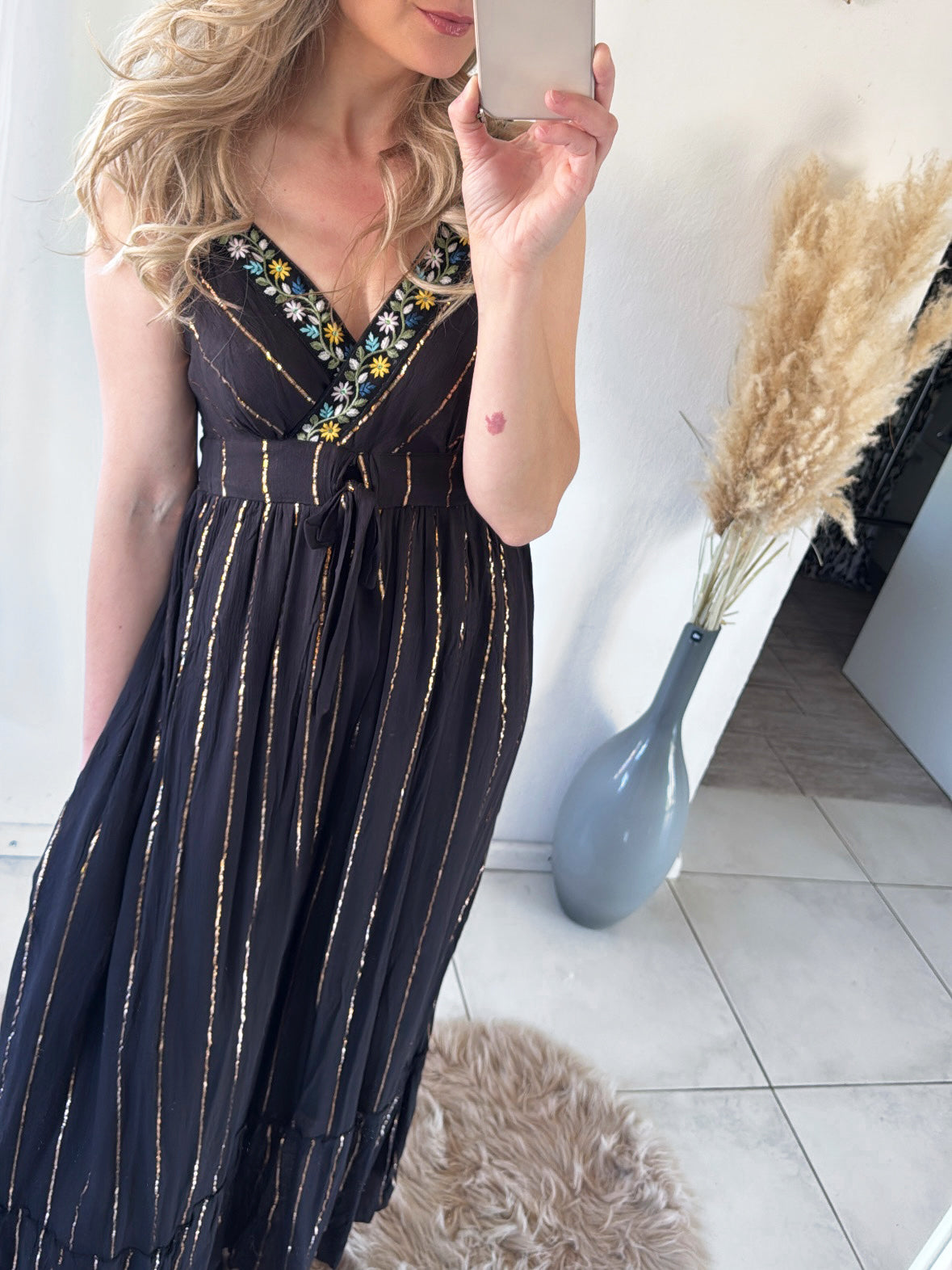 Boho Maxikleid Golden Nights Gr.36-40