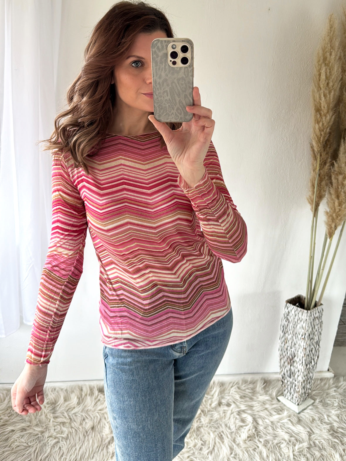 Shirt Zickzack Kaschmir