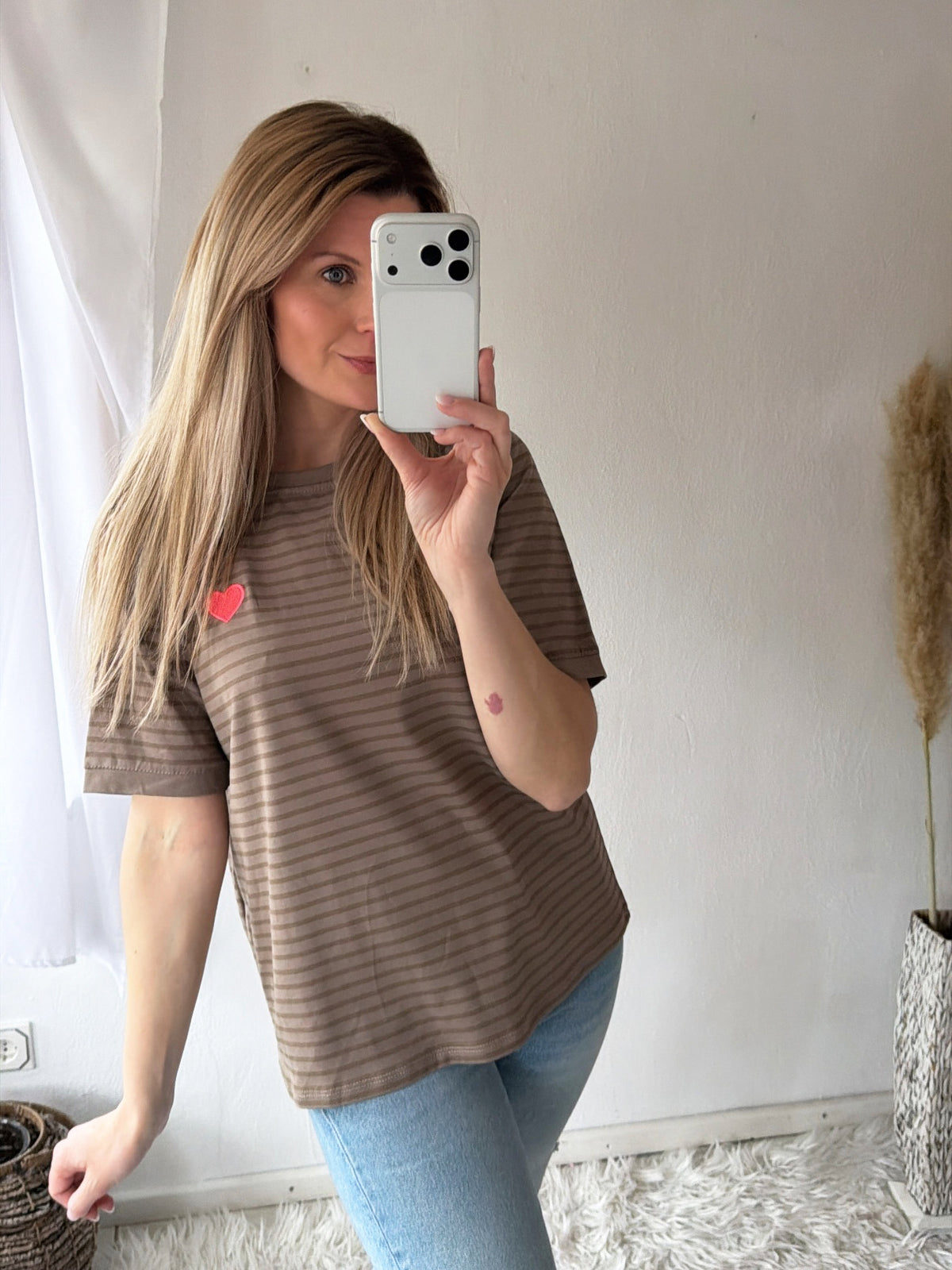 T-Shirt Stripes Heart