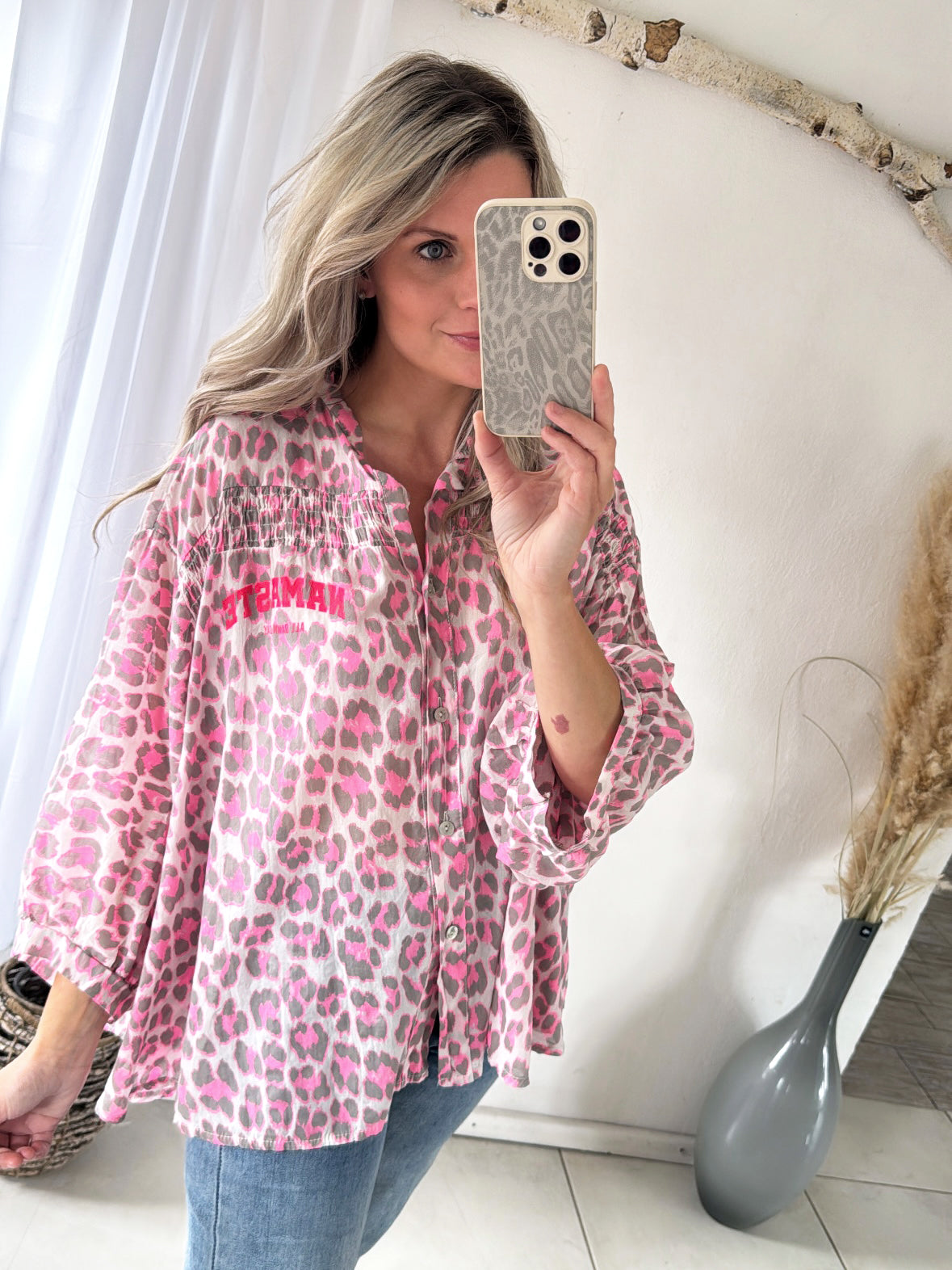 Bluse Oversize Leo meets Namaste