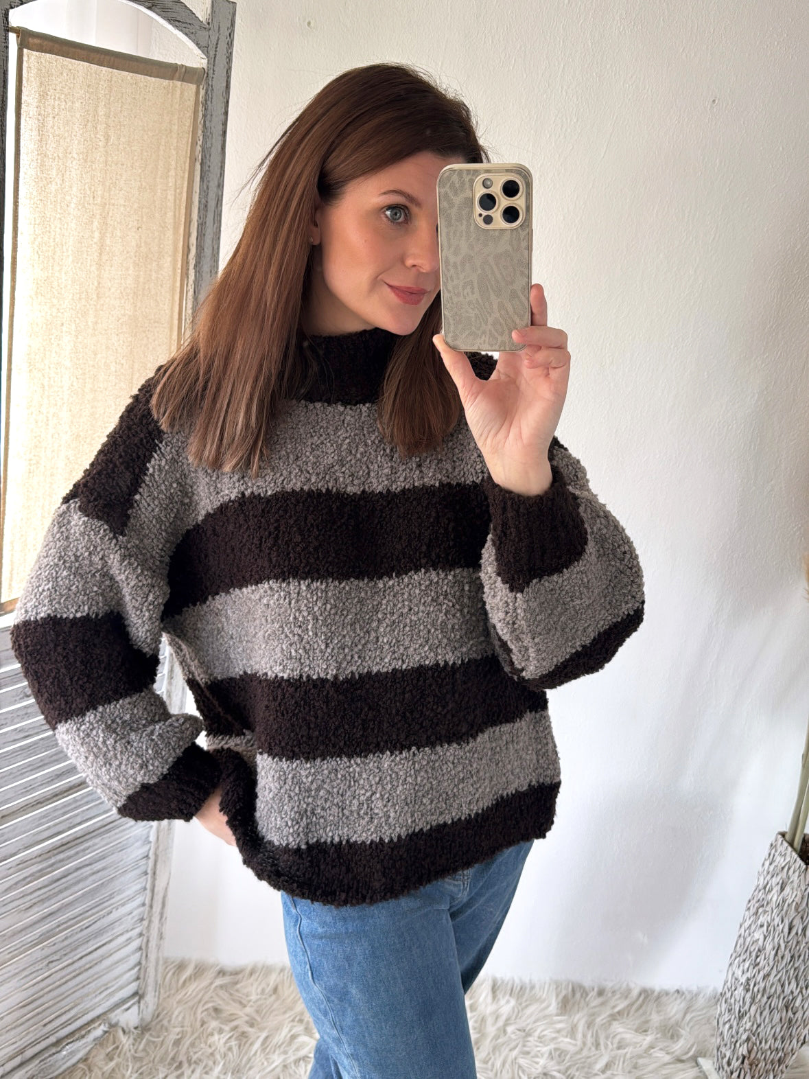 Bouclé Pullover Stripes