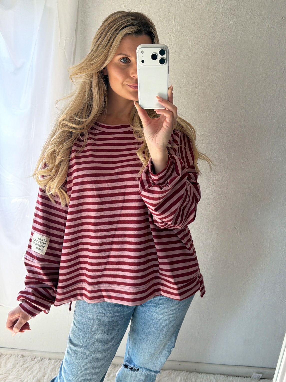 Sweatshirt Sweet Stripes Life