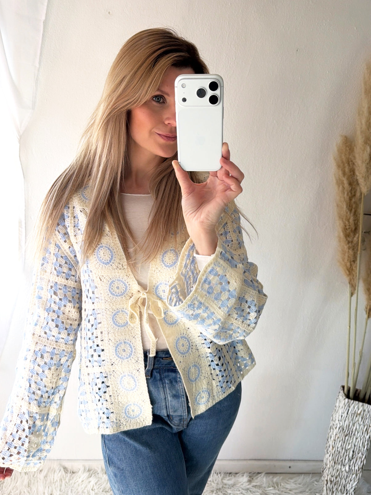 Häkel-Cardigan Skyflower