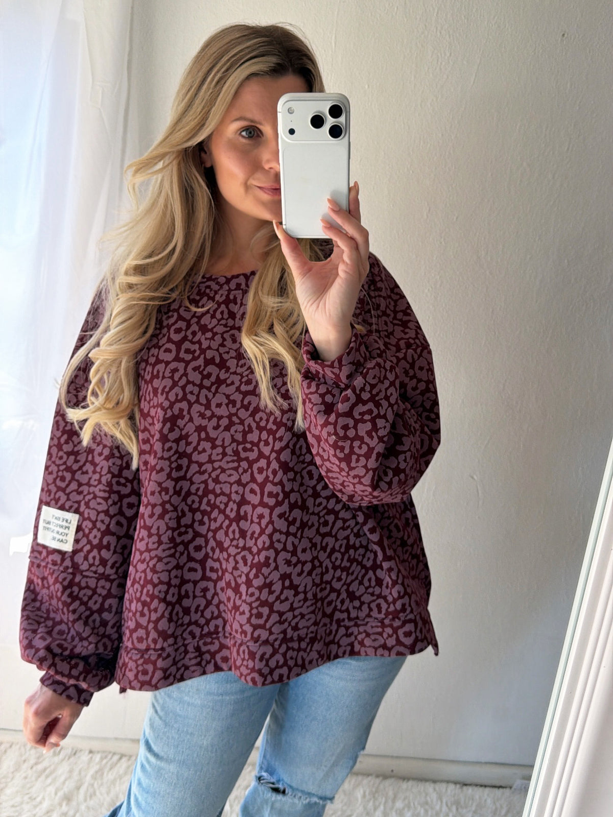 Sweatshirt Leo Statement Oversize