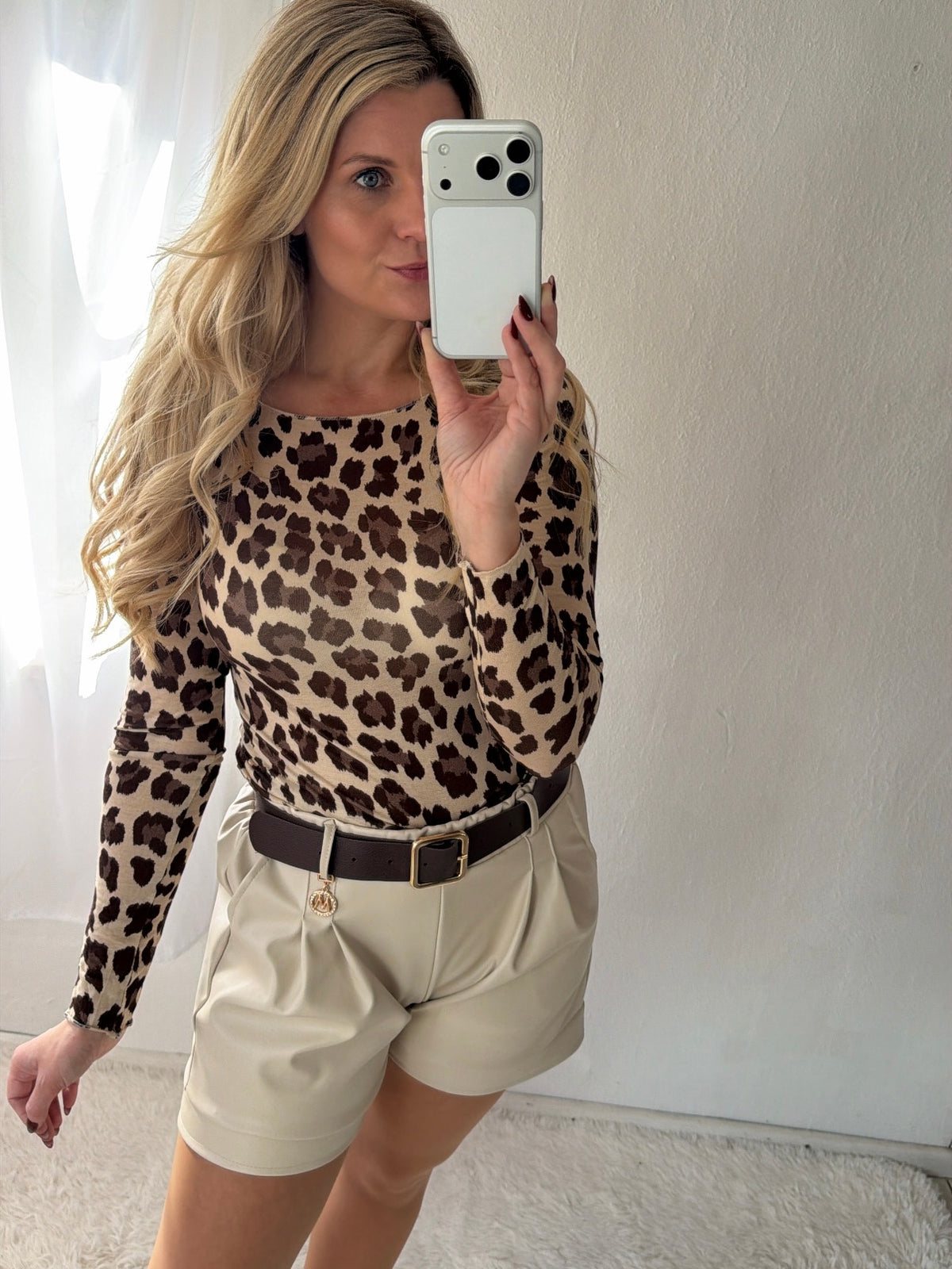 Shorts Lederoptik