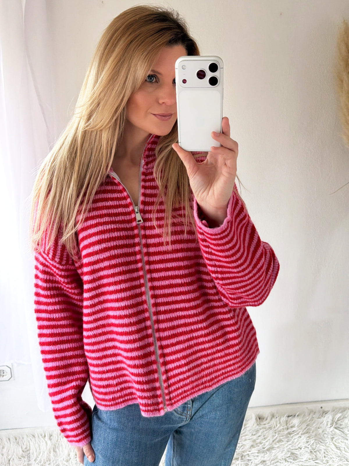 Zip Cardigan Lovely Stripes