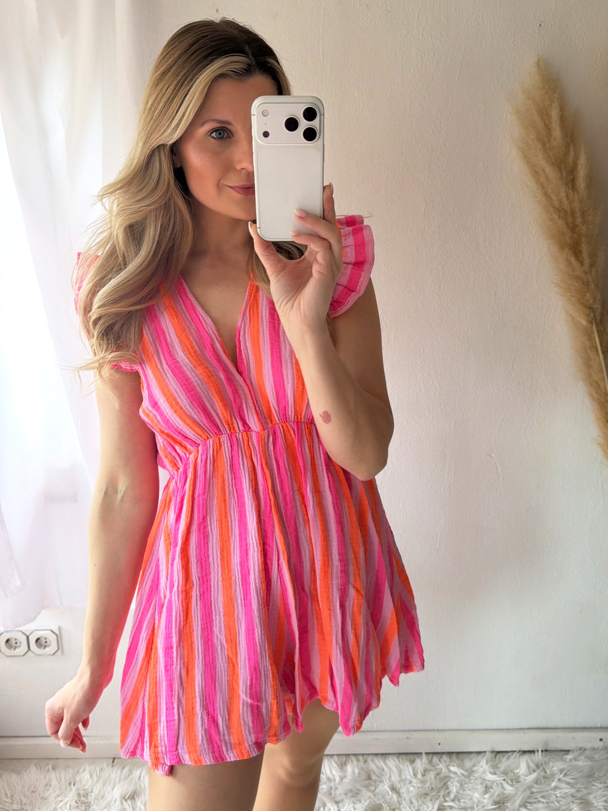 Musselin Jumpsuit Block Stripes