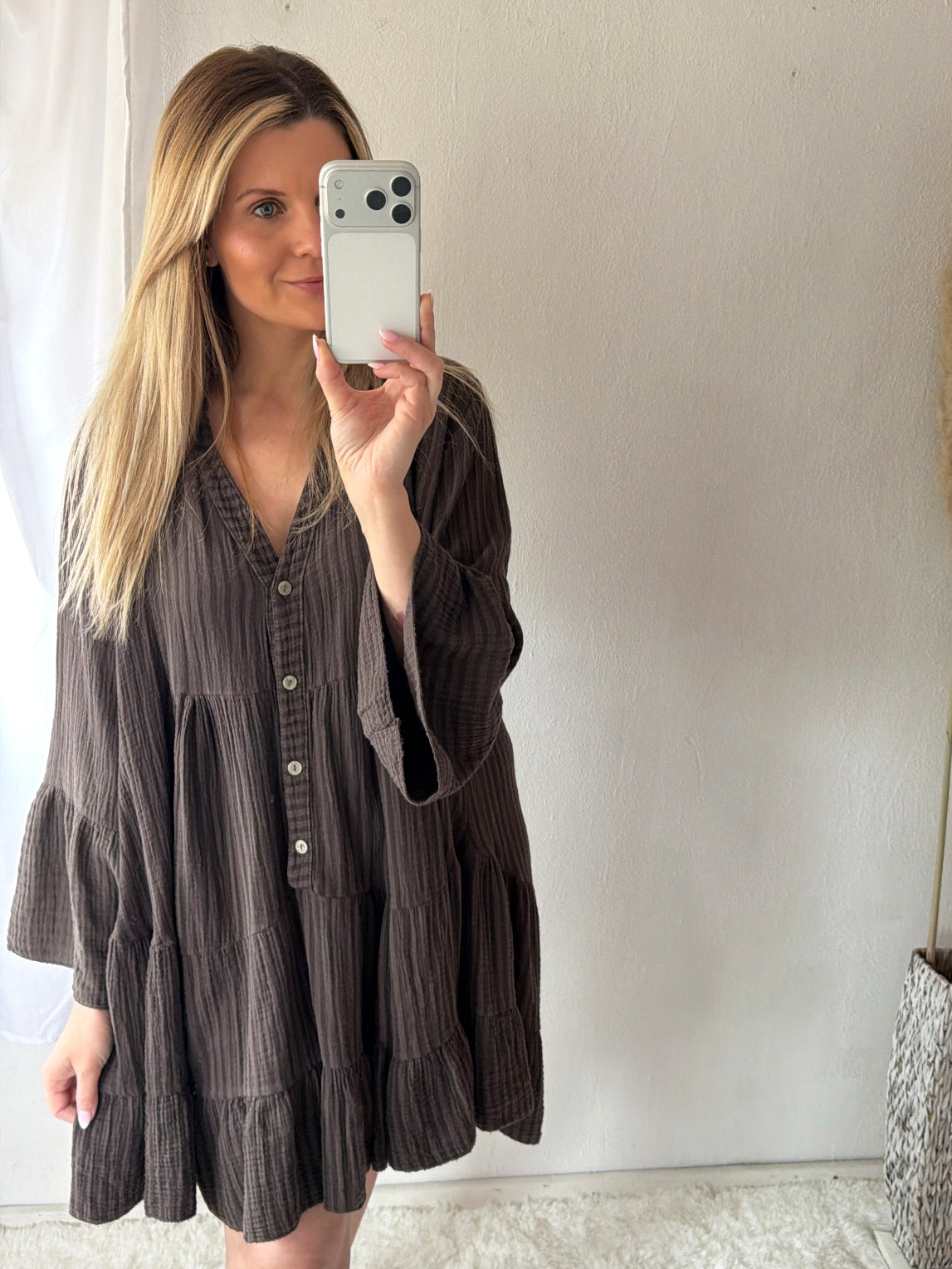 Musselin Tunikakleid Oversize Lovely Stripes