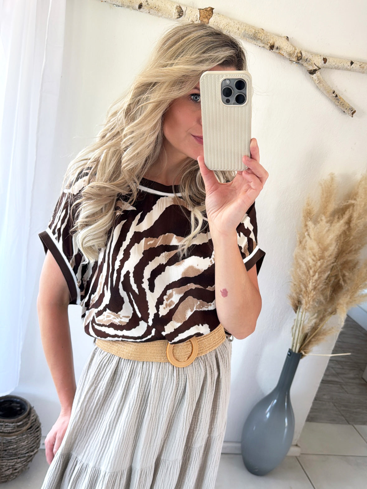 T-Shirt Satin Zebra