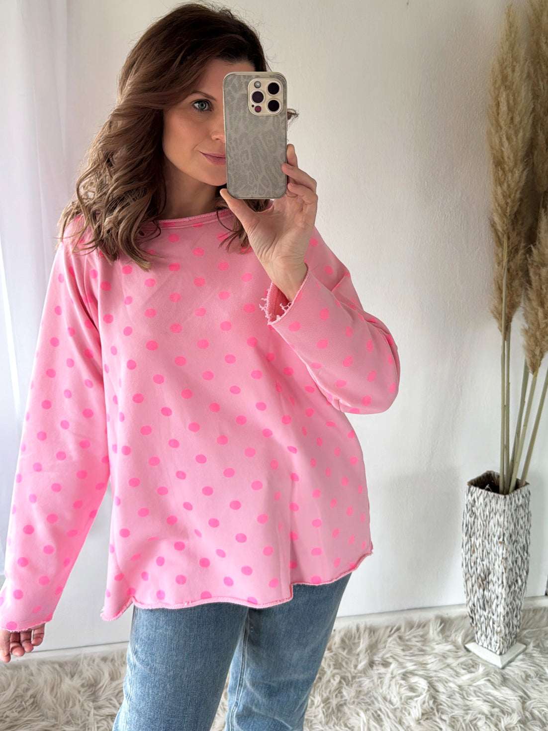 Langarmshirt Happy Dots