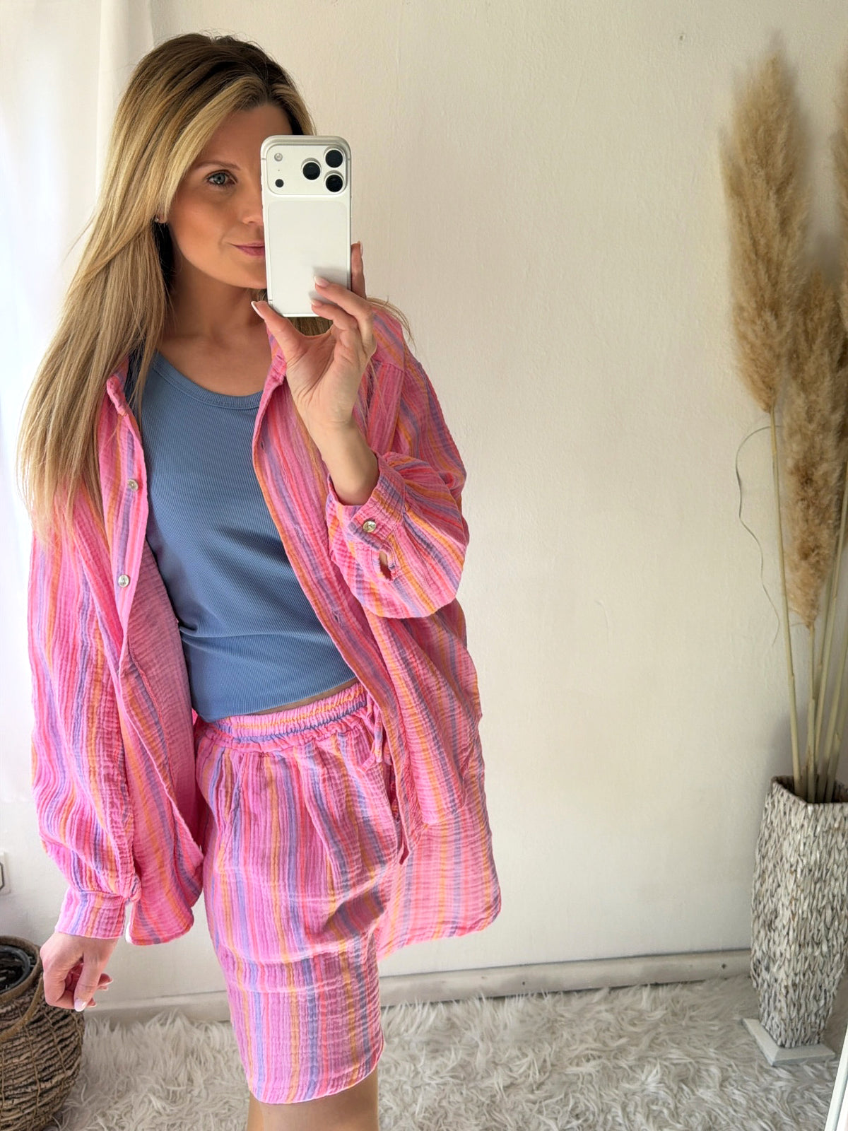 Musselin Bluse Oversize Lollipop