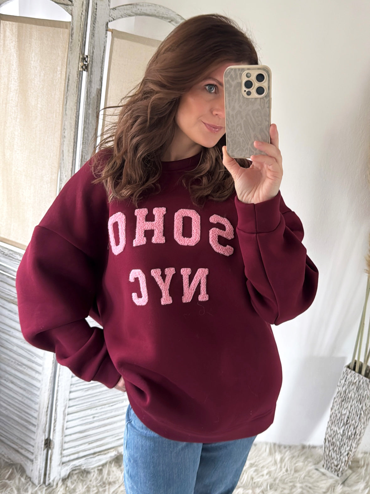 Sweatshirt Oversize "SOHO NYC"