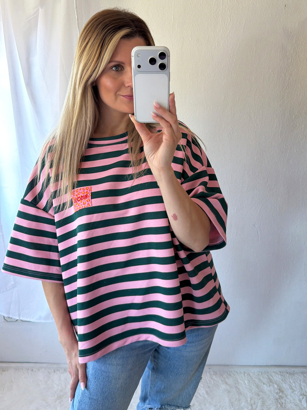 Sweater Stripes Bisous Oversize