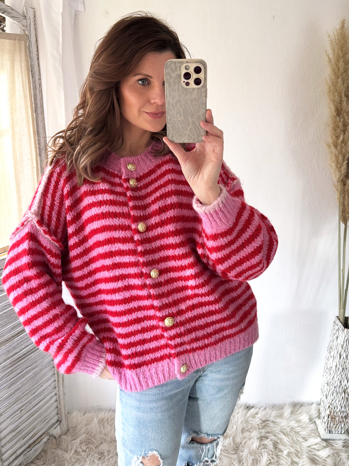 Cardigan Golden Stripes Knit
