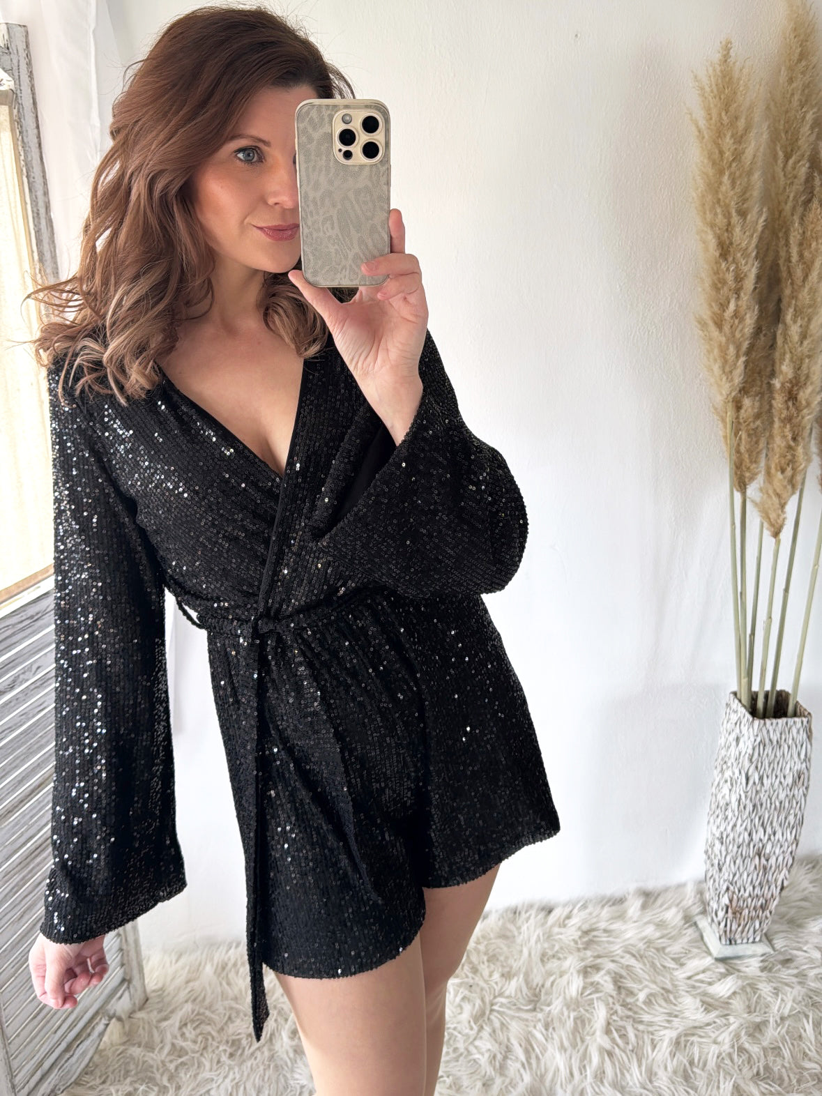 Pailletten Playsuit