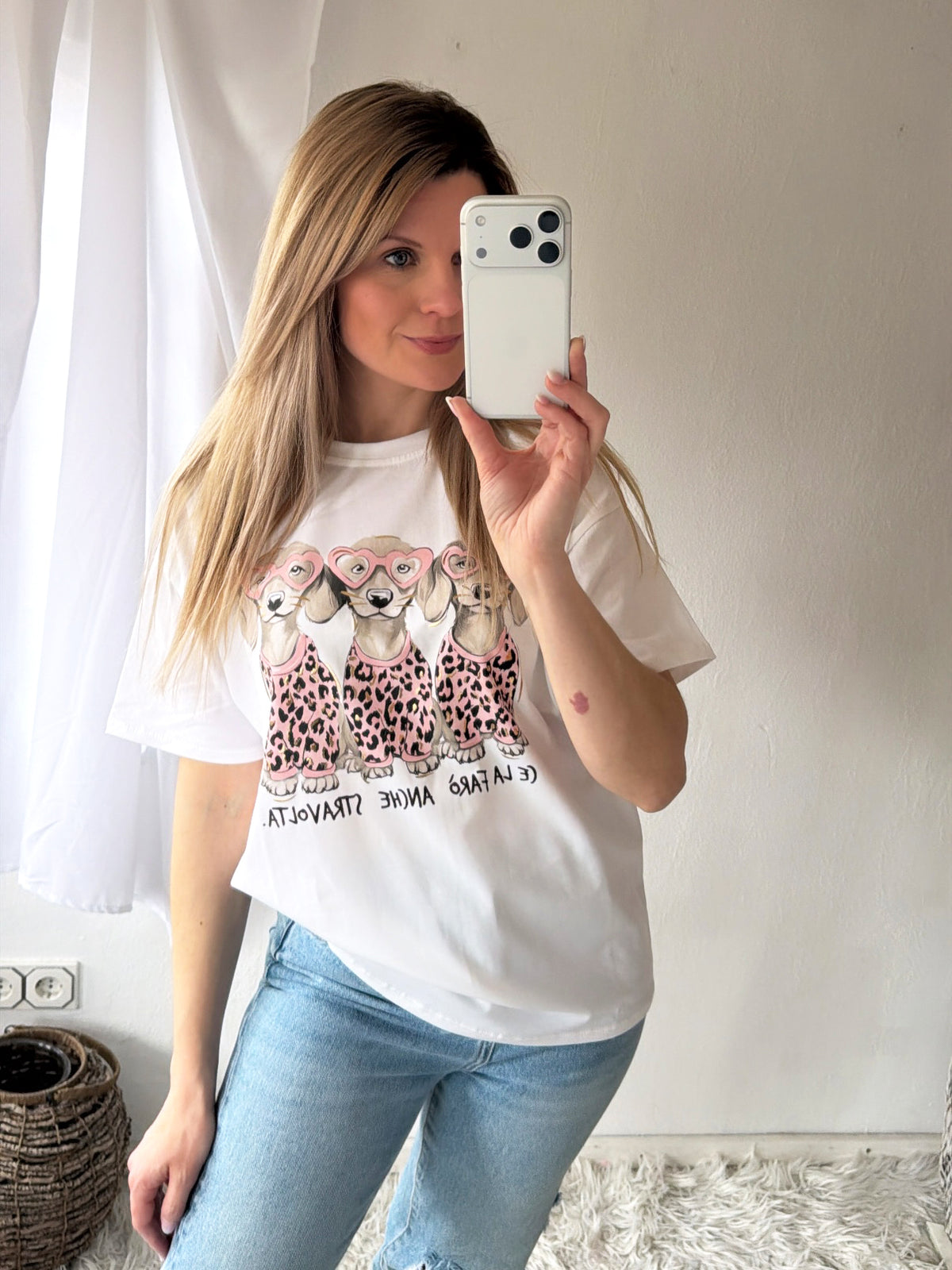 T-Shirt Dackel loves Leo