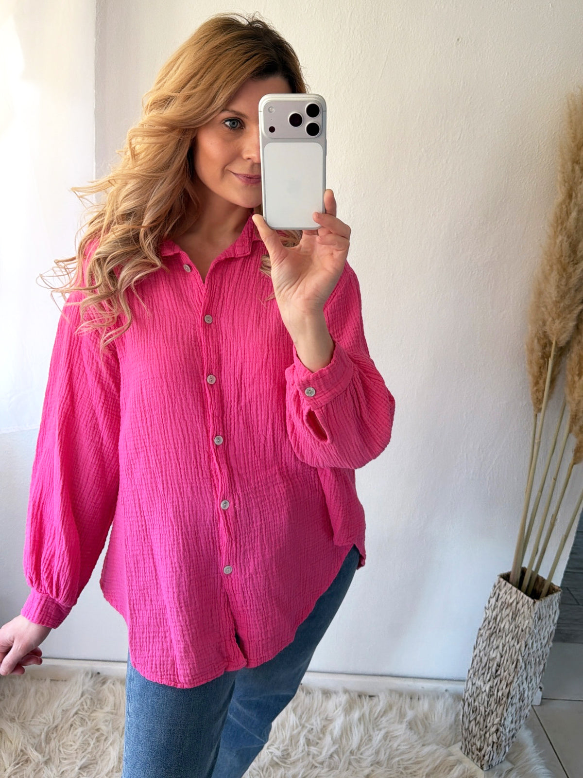 Musselin Bluse Basic