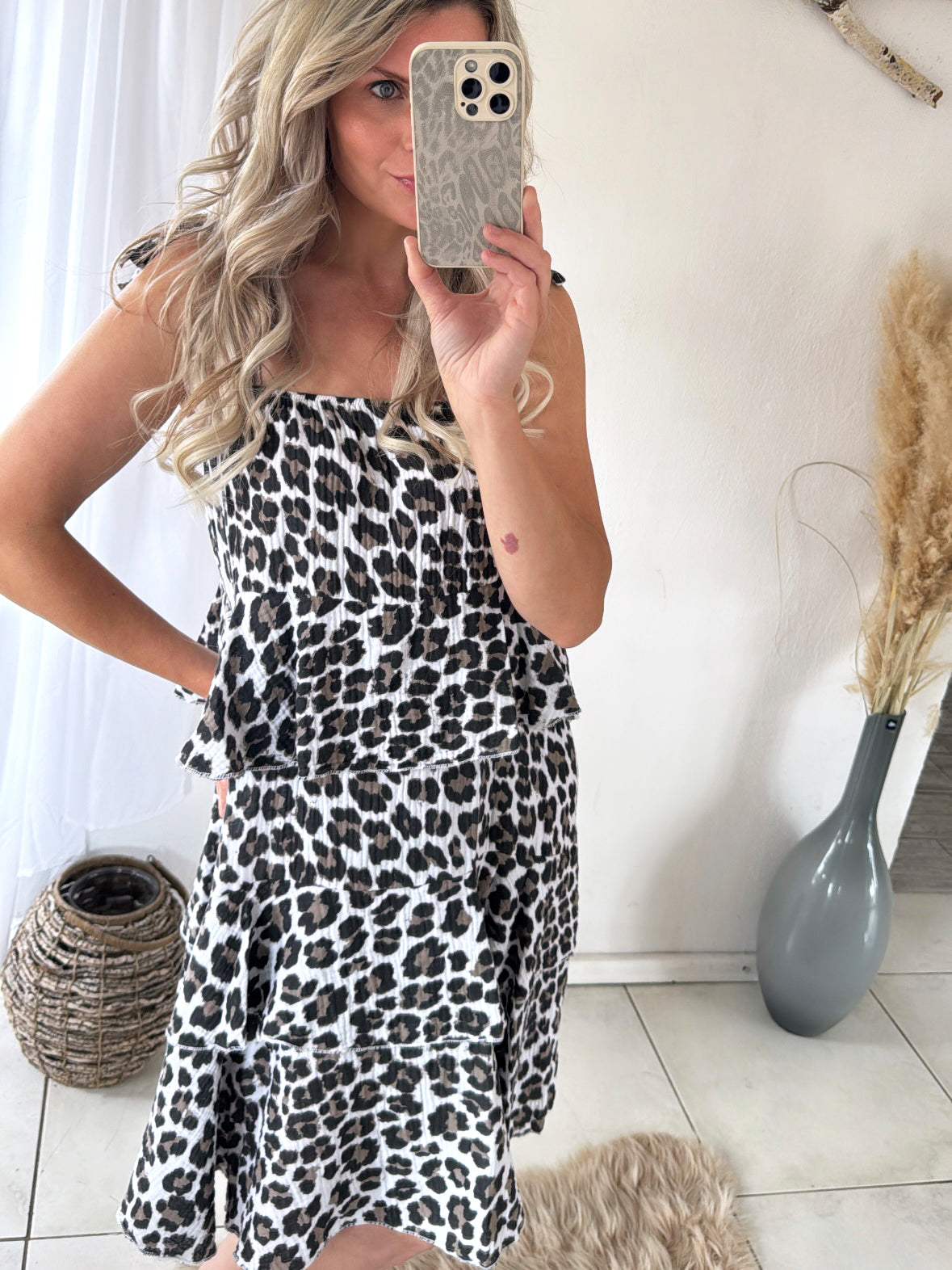 Musselin Kleid Summer Soul Leo
