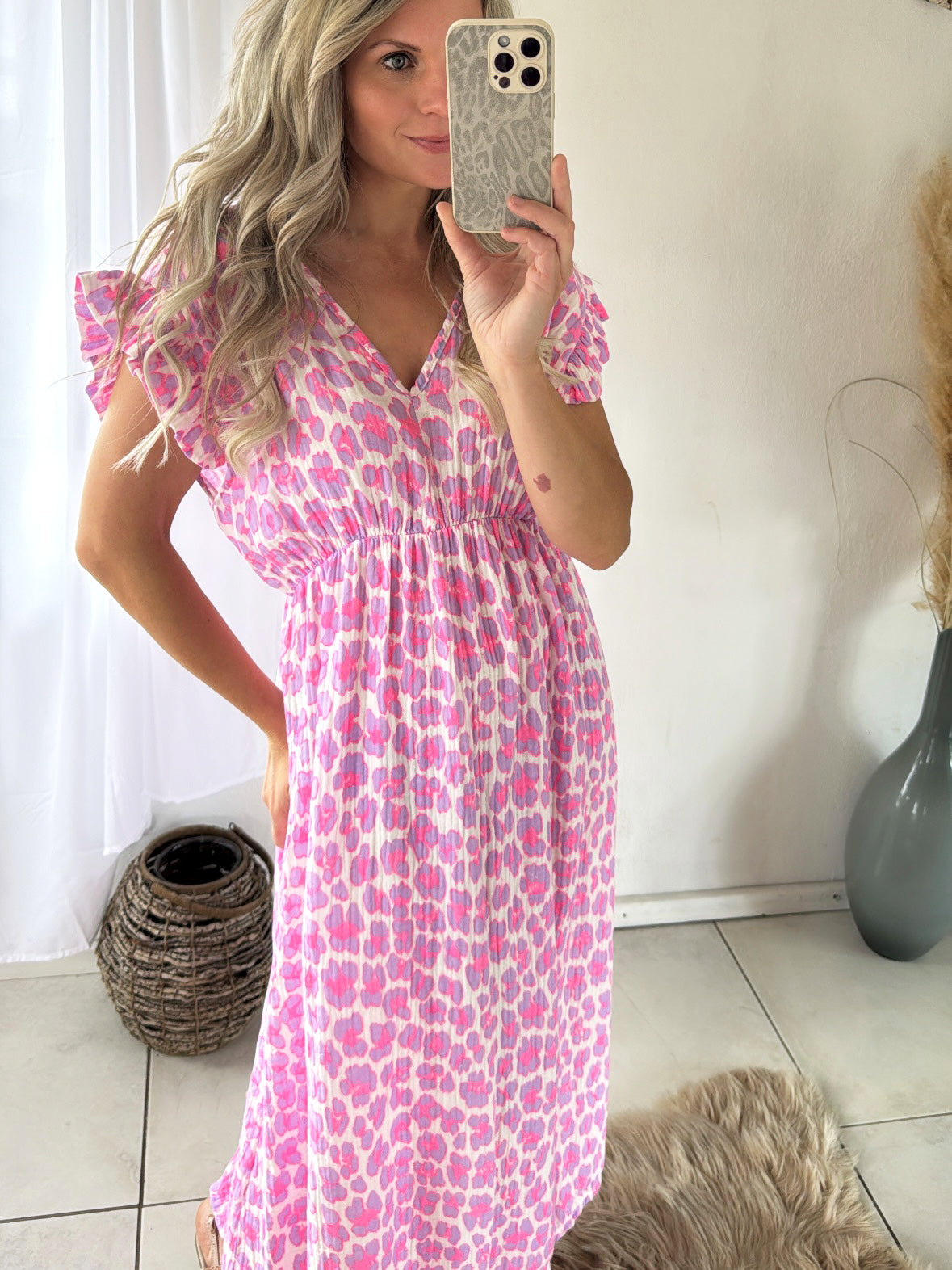 Musselin Kleid Leo Queen