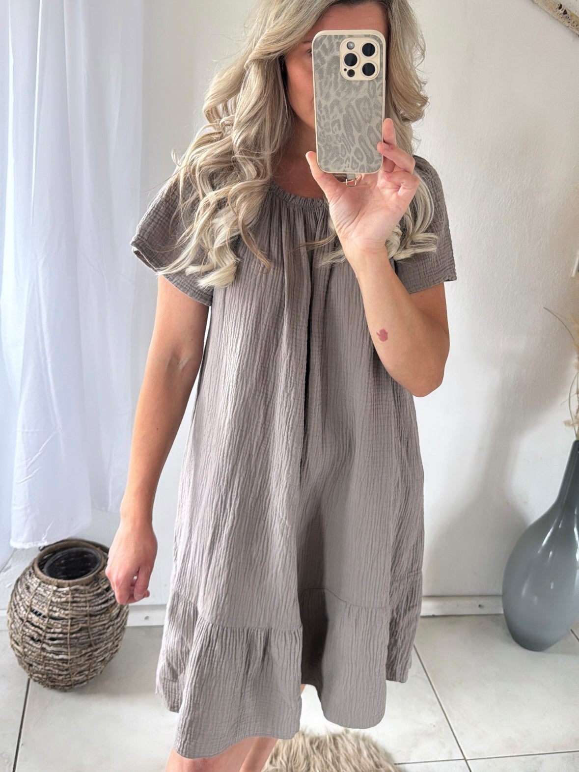 Musselin Kleid A-Linie