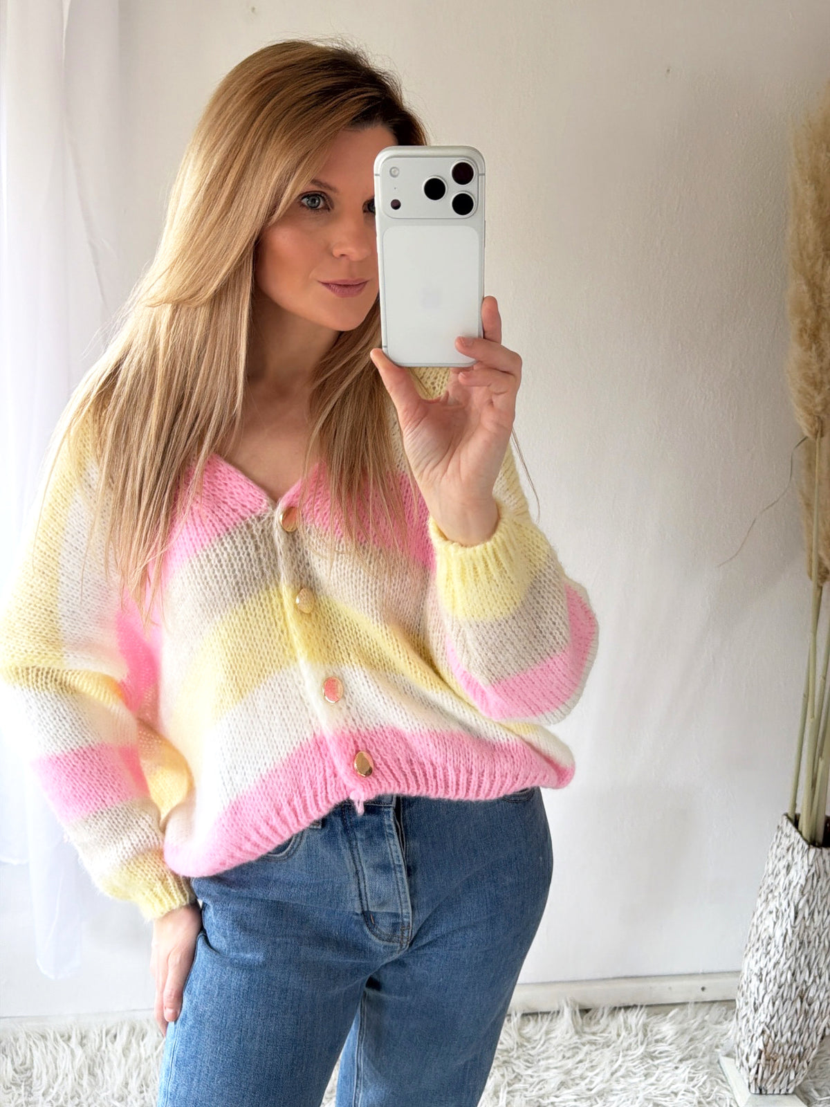 Cardigan Cozy Stripes Oversize