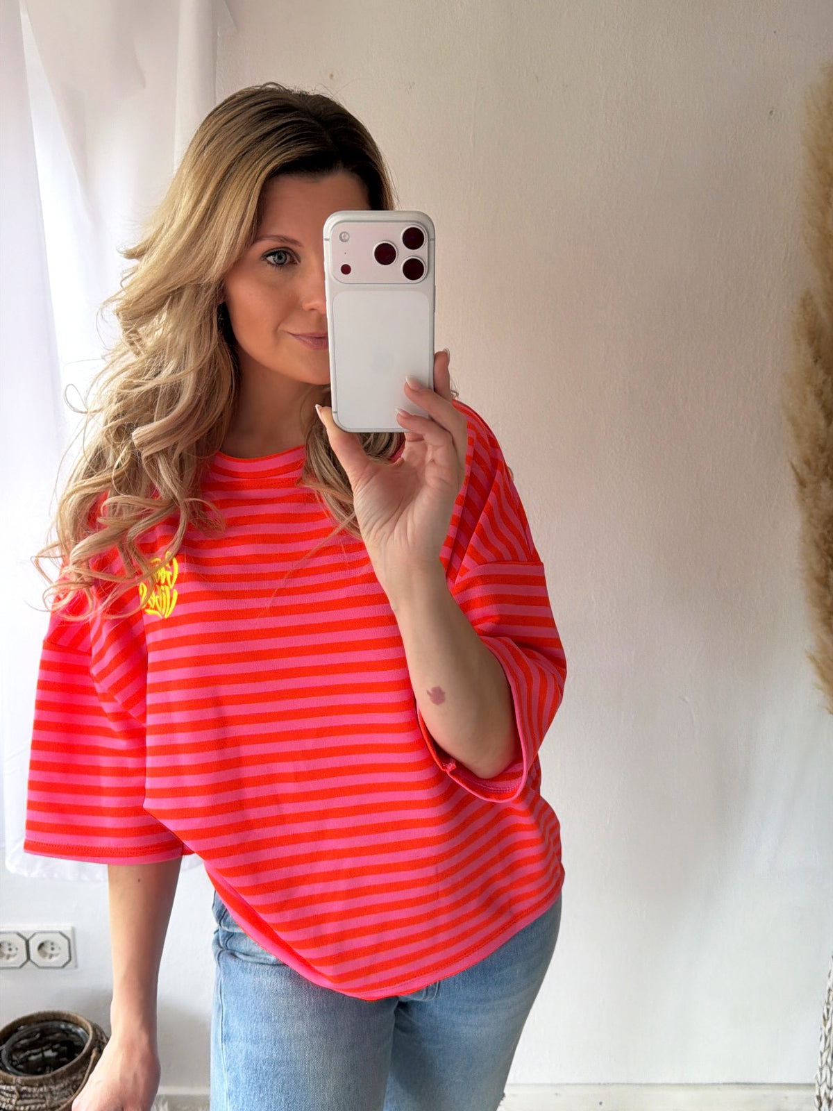 Sweater Stripes Good Vibes