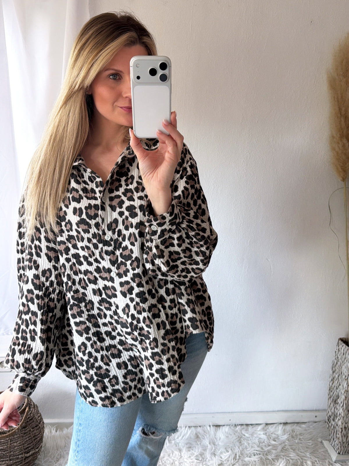 Musselin Bluse Leo Love