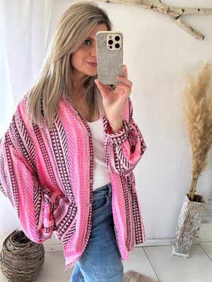 Musselin Bluse Oversize Boho Romance