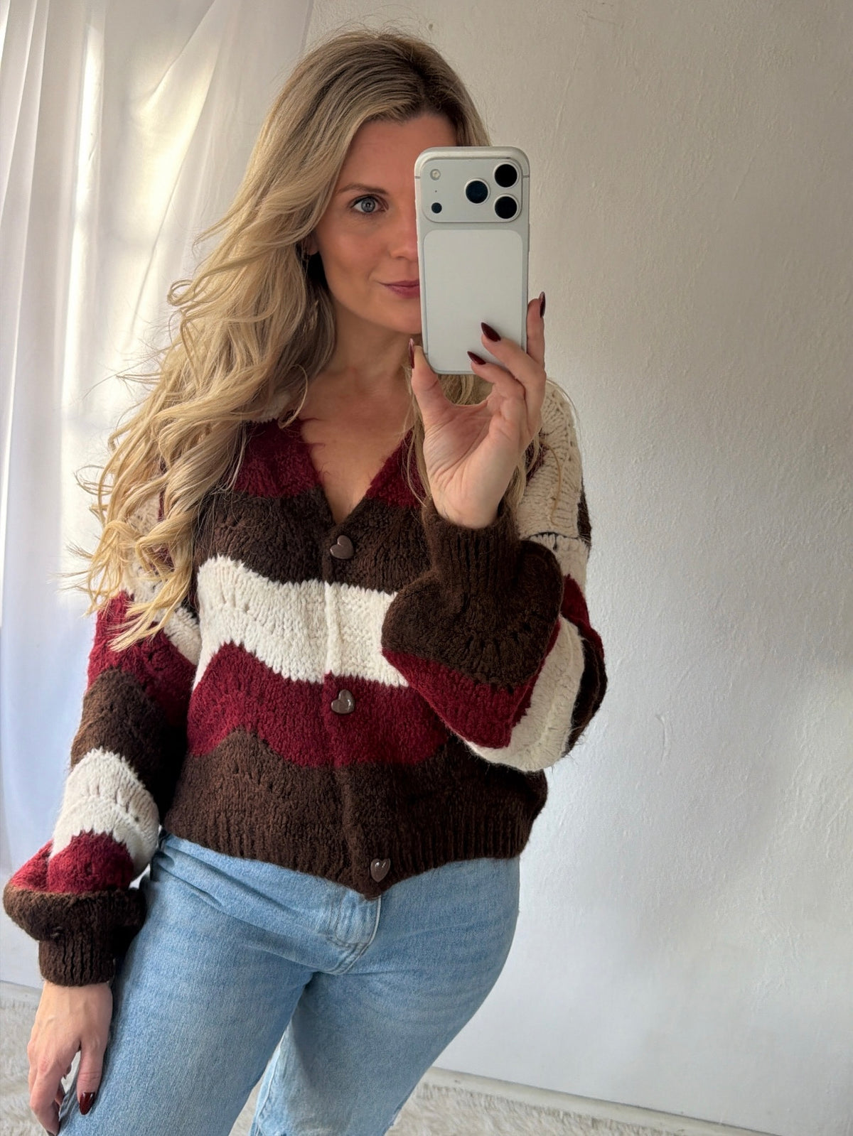 Cardigan Heart Waves Short