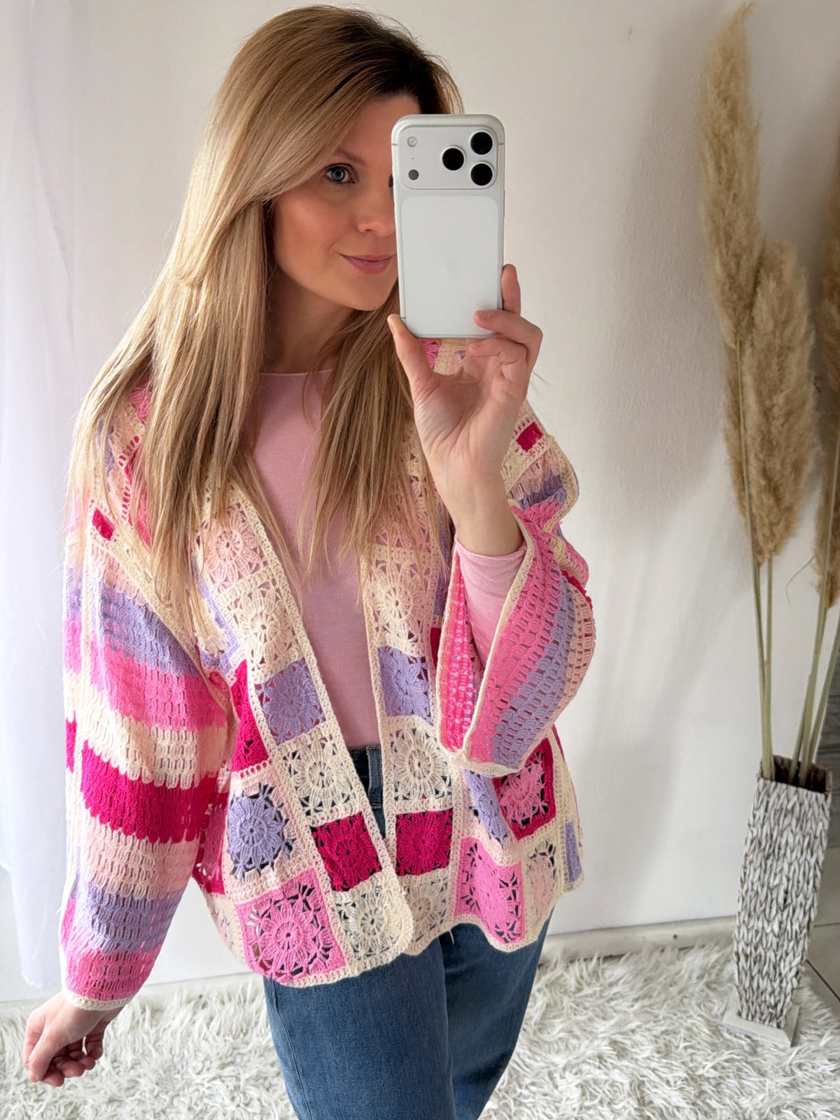 Häkel-Cardigan Boho Blossom