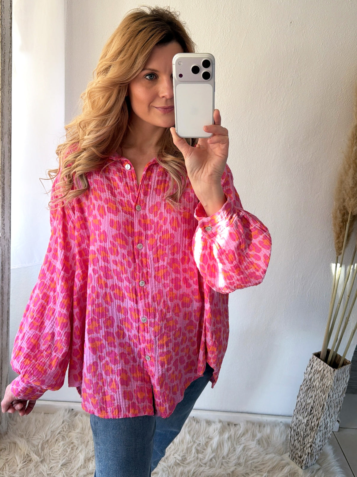 Musselin Bluse Leo Love