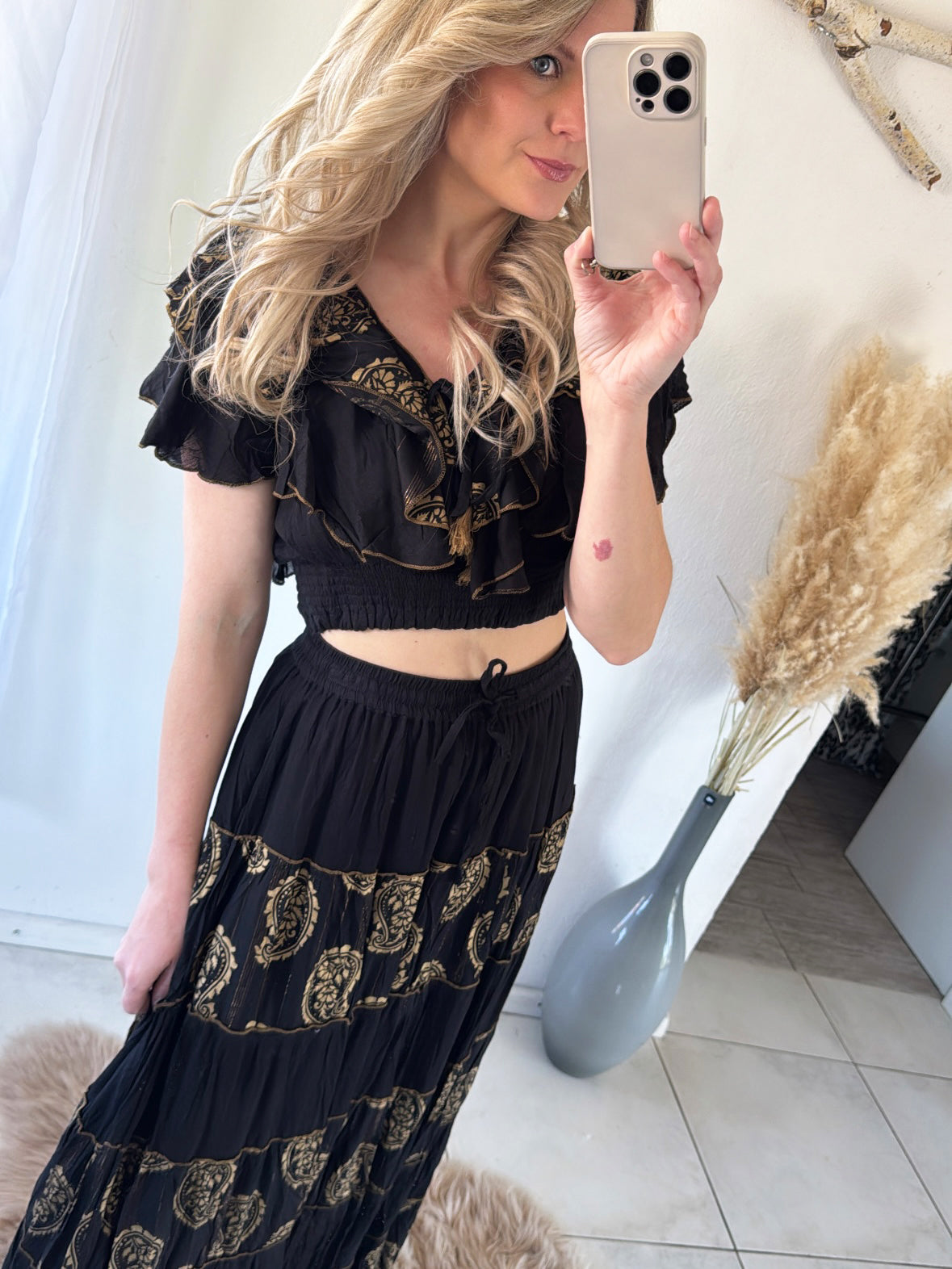 Boho-Zweiteiler Golden Nights Gr.36-40