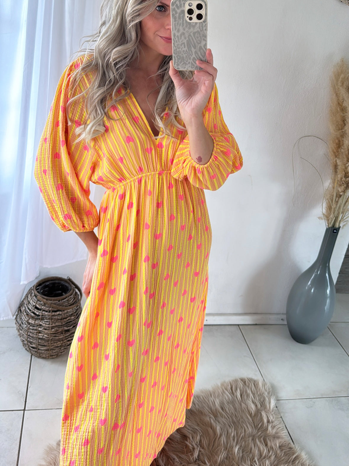Musselin Maxikleid Heartline Summer