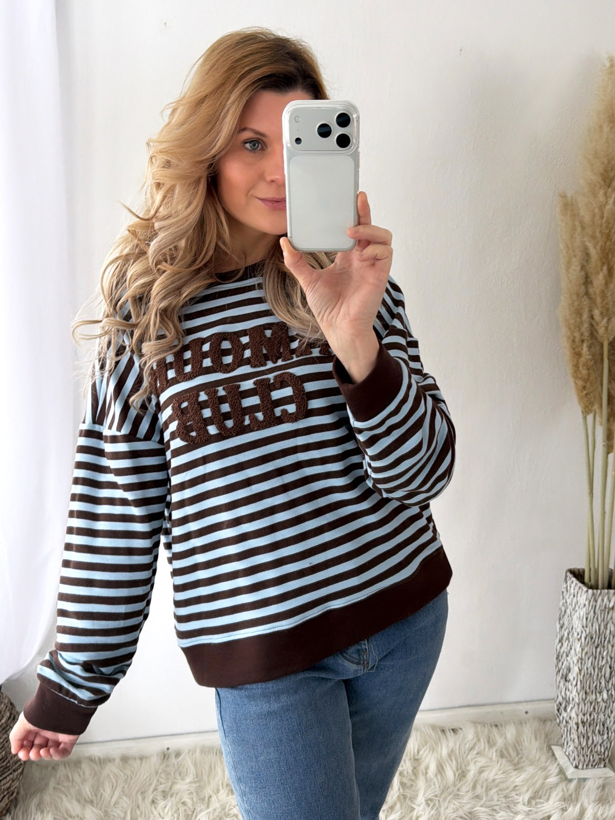 Sweatshirt AMOUR CLUB Stripes
