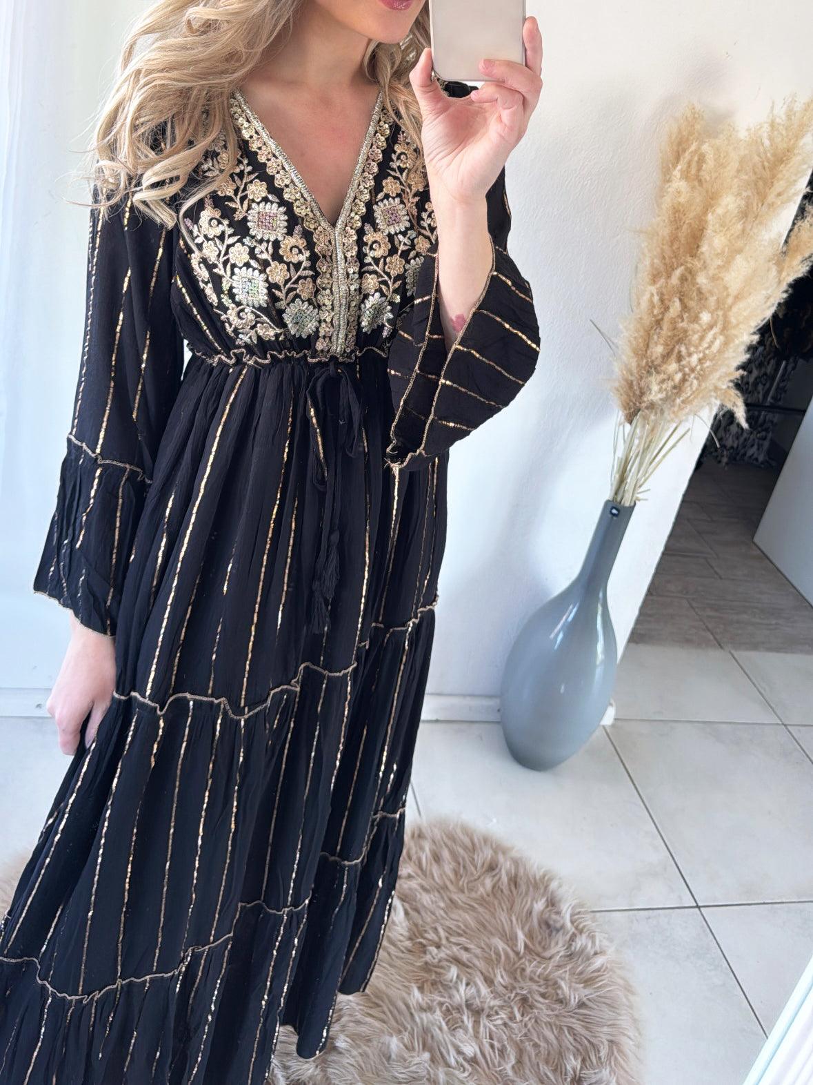 Boho Maxikleid Golden Hours Gr.36-40