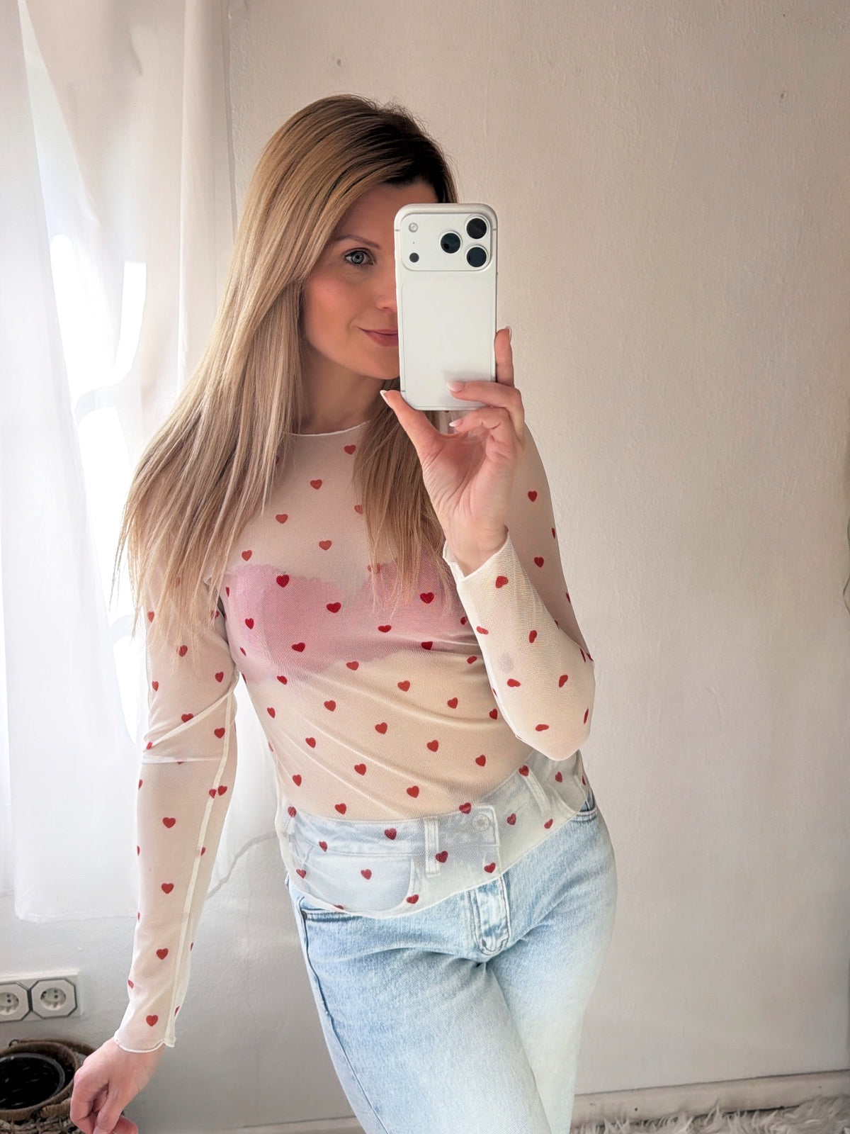 Mesh Shirt Herzchen