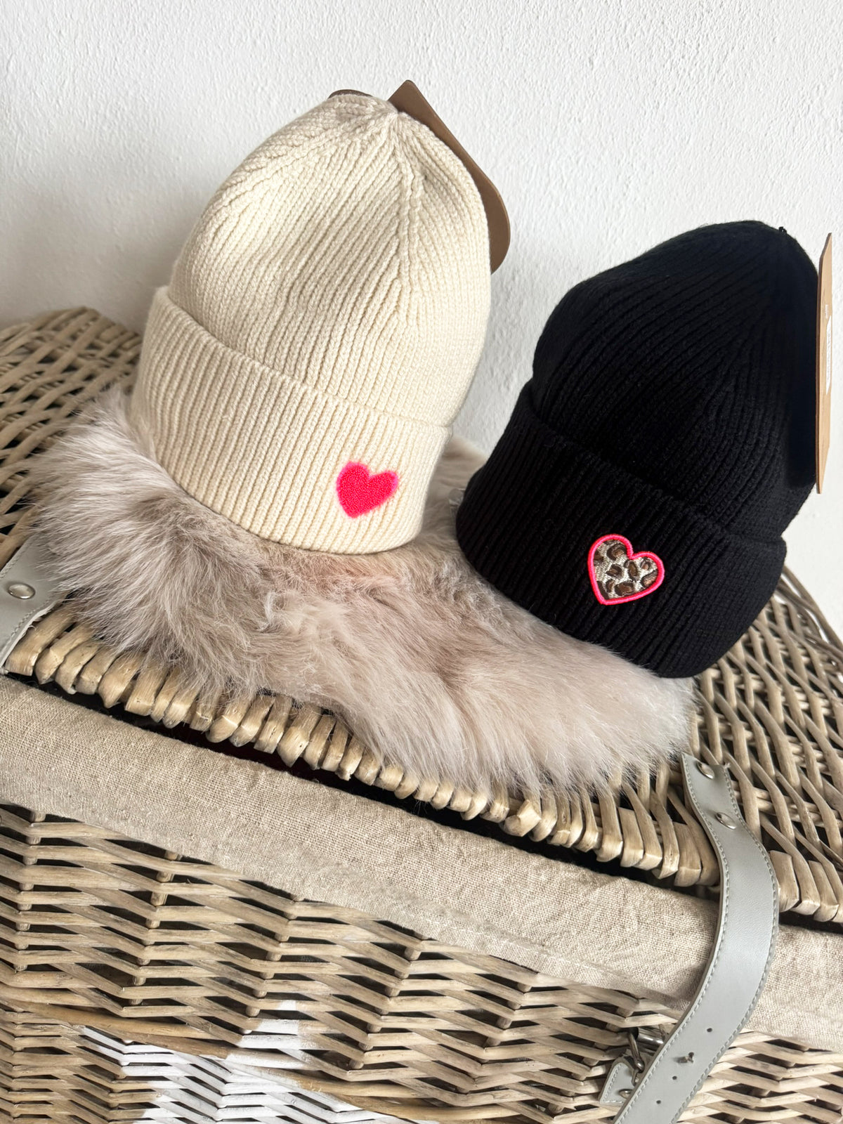 Strickmütze mit Herz