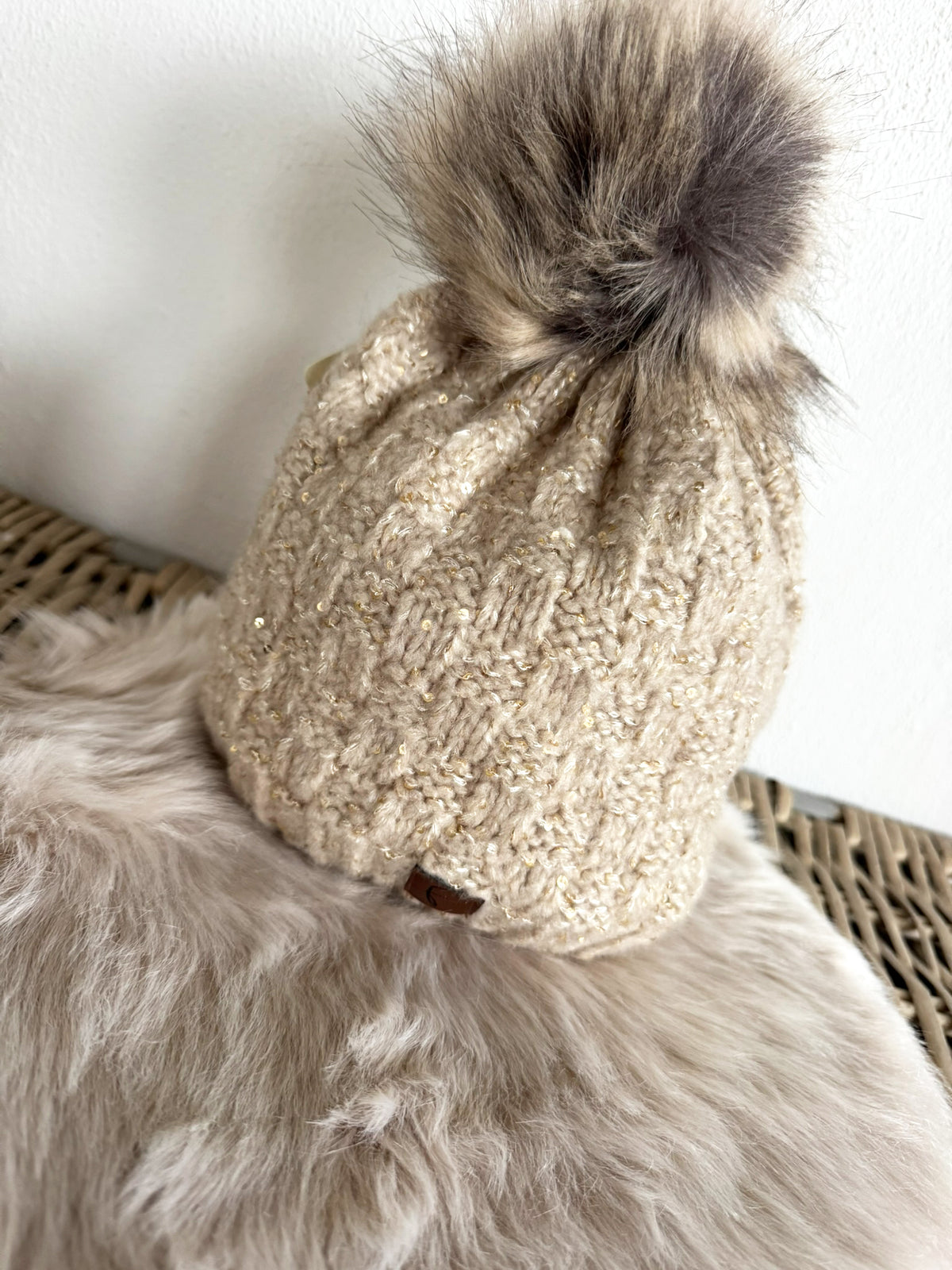 Bommel Mütze Pailletten
